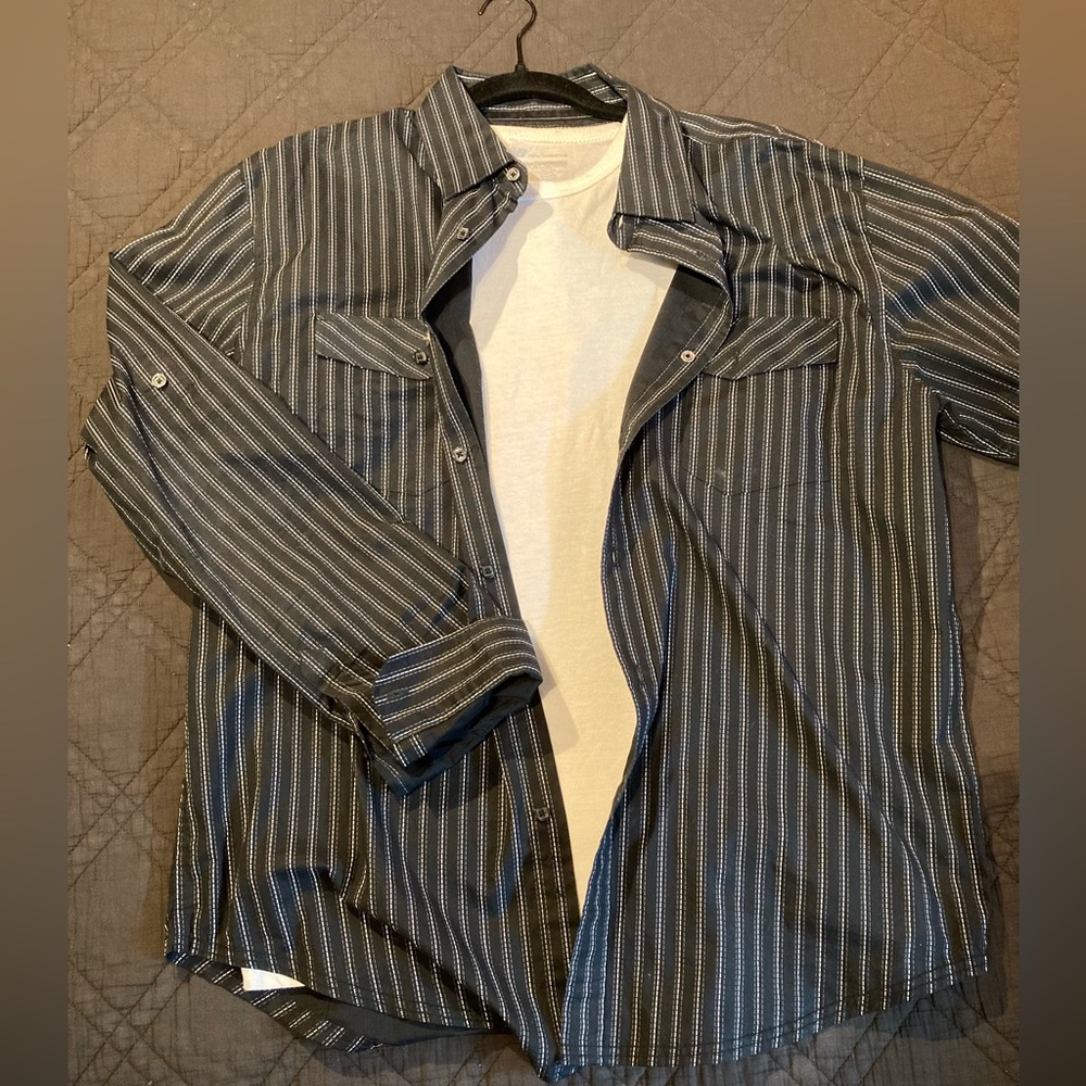 Drill CC Black Button-Up